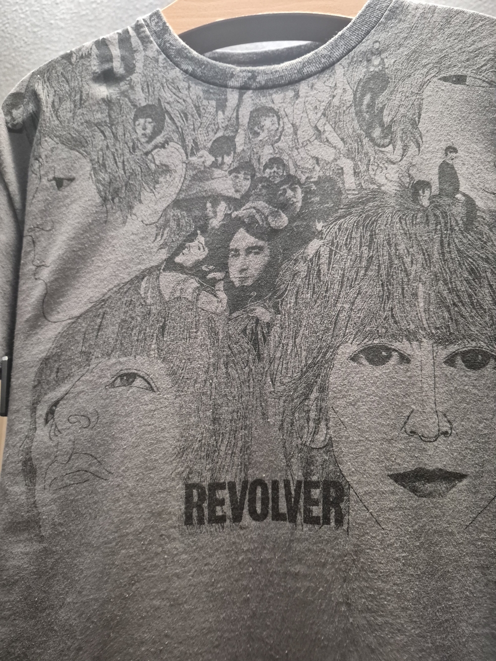 The Beatles Grey Revolver Graphic Kids Tee